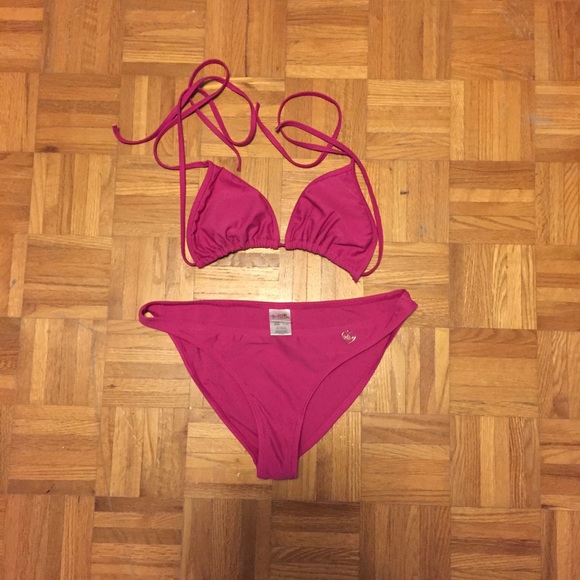BODY GLOVE FUCHSHIA 2 PIECES SWIMSUIT - Picture 3 of 4